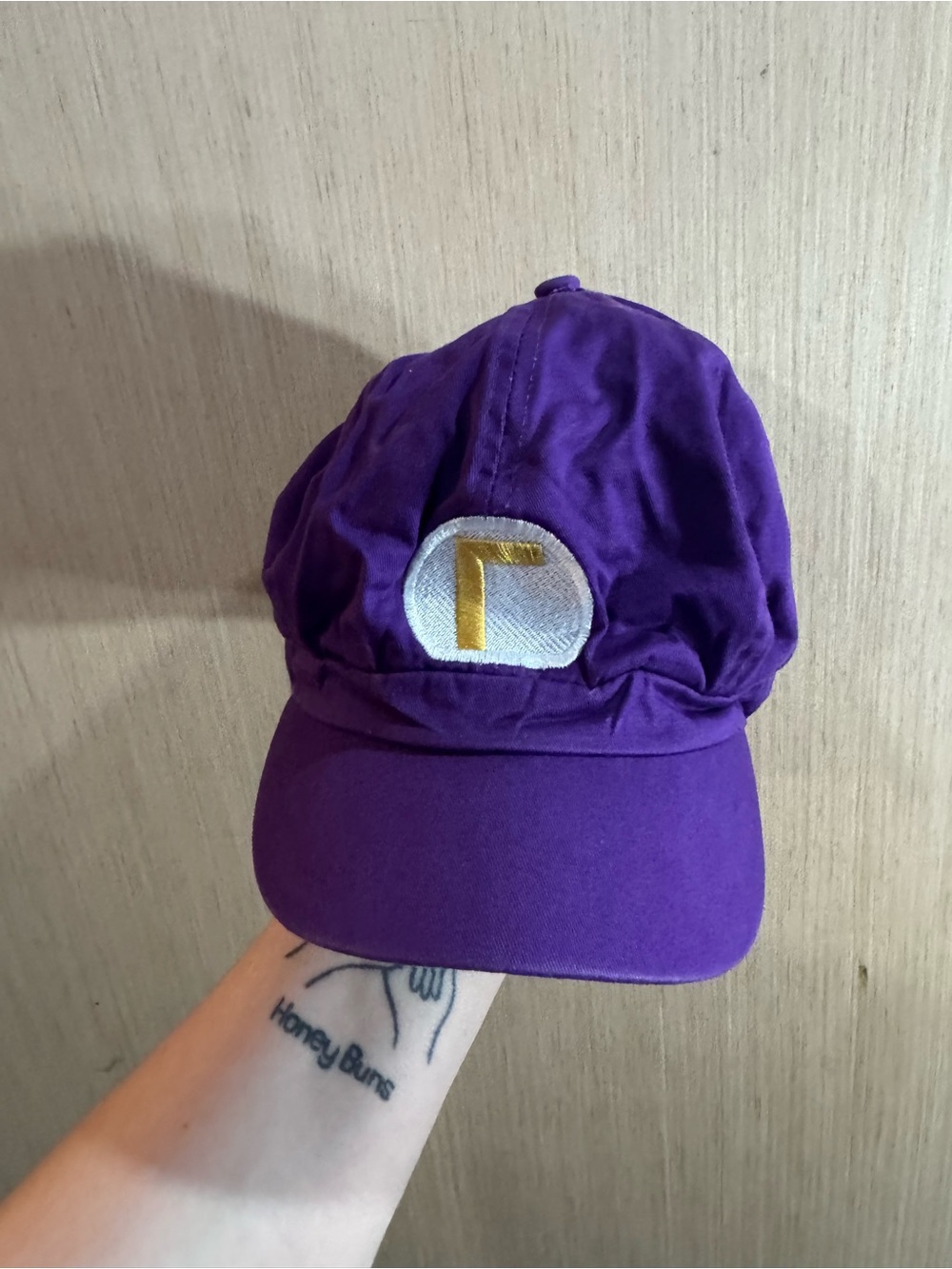 Women’s Waluigi Purple Embroidered Logo Baseball Cap